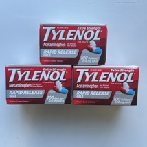 Tylenol Extra Strength Acetaminophen Rapid Release Gels, 100 Ct exp 08/2... - $37.04