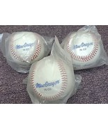 Lot of 3 MacGregor 76C 9&quot; Little League Baseballs Leather Cover Cork Cen... - €12,33 EUR