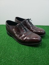 Florsheim Lexington Oxford Cap Toe 17067-05 Leather Burgandy Men&#39;s size ... - $37.08