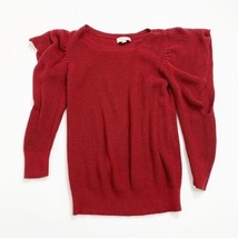 LOFT Outlet Burgundy Red Cold Shoulder Sweater Size Small - £11.28 GBP
