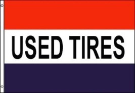 USED TIRES Flag Automotive Store Banner Advertising Pennant Business Sign 3x5 FT - $17.99