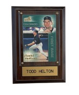 Todd Helton Baseball Card Framed 1998 Pacific Aurora Colorado Rockies Fi... - $23.81 CAD