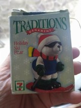 Holiday Ski Bear NIB from 7/11 Ornament 1998 - - $7.10