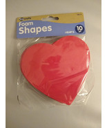 10 pcs Foam Heart Shapes Ready to Decorate Valentines Day Childrens and ... - £4.31 GBP