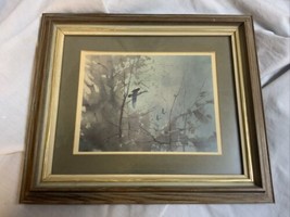 Gerhard CF1 Miller Painting Print Trees Duck Framed Matted 12”x10” - £15.50 GBP