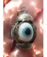 ANTIQUE HAUNTED EYE AMULET YOU SHALL NOT CROSS PROTECTION SECRET  MAGICK - $152.33 CAD