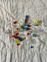 Lot of 56 Lego Replacement Pieces Translucent Clear Assorted Colors Lego... - £3.93 GBP