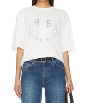 Anine Bing kent smiley t-shirt in White - size S - £74.15 GBP