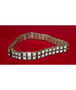 Vintage Sterling Silver Payco Art Deco Rhinestone Tennis Bracelet-Lot B36 - $150.00