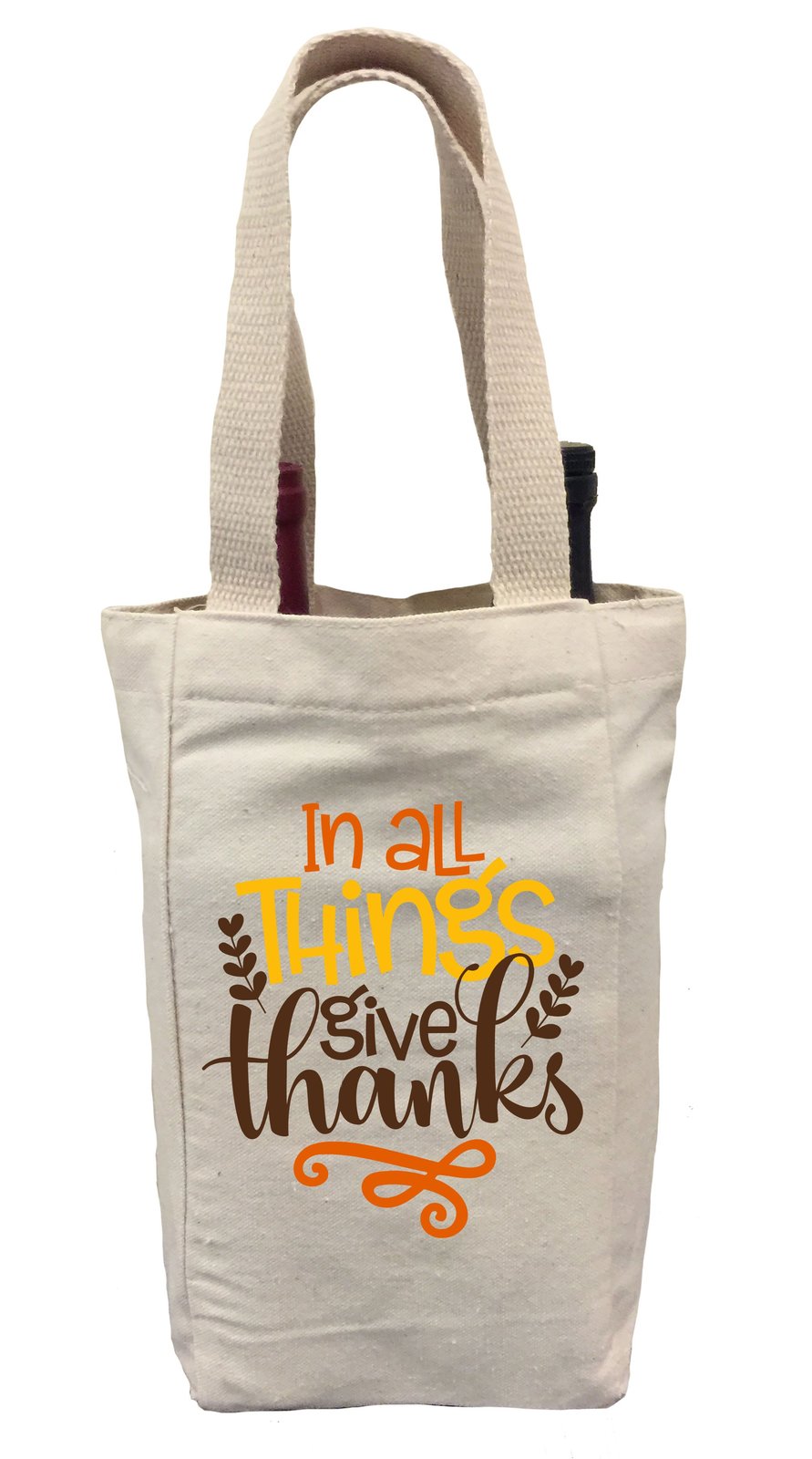 Thanksgiving Wine Gift Bag, Thanksgiving Tote Bag, Thanksgiving Gift