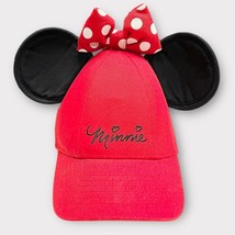DISNEY Minnie Mouse ears baseball hat youth side snap back adjustable - £13.70 GBP
