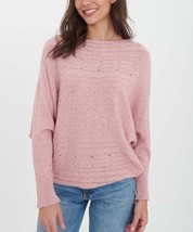 Ornella Paris Pink Cable-Knit Boatneck Sweater Size 2XL - £26.74 GBP