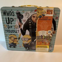 Despicable Me 3 Deluxe Stationery Set Minions Stickers Crayons Kid Chris... - £22.16 GBP