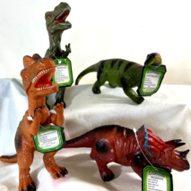 Dinosaurs: Heavy Duty Plastic Dinos In A Bag 4 Per Bag New! - £10.18 GBP