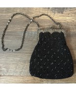 Vintage Inge Christopher Beaded Evening Bag/Purse Snake Head Kiss Lock 6” - $61.60 CAD