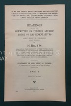 1926 Antique Us Gov Foreign Affairs Treaty Great Britian Abolition Smuggling - £37.16 GBP