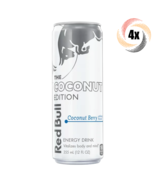 4x Cans Red Bull Coconut Berry Flavor Energy Drink 12oz Vitalizes Body &amp;... - $474.60 MXN