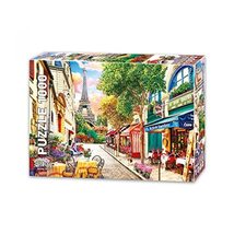 LaModaHome 1000 Piece Small Street in Paris Jigsaw Puzzle for Family Friend Game - £24.87 GBP