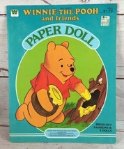 Vintage Winnie The Pooh &amp; Friends Paper Dolls Disney Whitman 1980 Uncut Book - £9.39 GBP