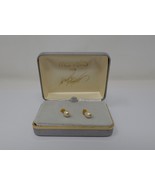 Marvella for Lord &amp; Taylor Gold Tone Faux Pearl Dangle Pierced Earrings - €17,24 EUR
