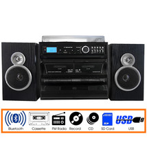 Trexonic 3-Speed Vinyl Turntable Home Stereo System with CD Player, Dual... - $153.74