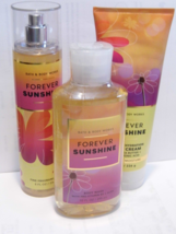 Forever Sunshine Bath &amp; Body Works Body Cream &amp; Fragrance &amp; Body Wash - £36.89 GBP