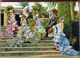 Postcard Booklet Danzas De Espana I Spanish Dancers &amp; Costumes Spain 10 Views - £5.11 GBP