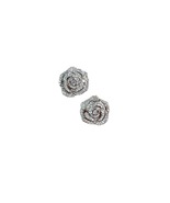 Moissanite-Pave Camellia Stud Earrings - $75.00