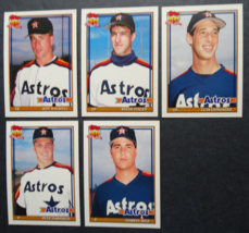 1991 Topps Traded Houston Astros Team Set of 5 Baseball Cards - £1.55 GBP