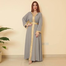 Ramadan Eid Mubarak Muslim Kaftan Abaya Dress Women Elegant Caftan Marocain Duba - £95.78 GBP