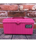 Vintage Sassaby Pink Make Up Storage Train Case 107 Jewelry Box Organize... - £19.09 GBP