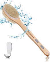 Slick- Shower Brush, Double Sided Shower Brush, Back Scrubber, Bath Brush, Back  - £10.26 GBP