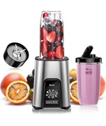 Personal Smoothie Blender 900W 6 Piece Fruit Vegetables Juicer w 2 Cups ... - $893.13 MXN