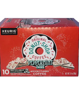 Donut Shop PEPPERMINT BARK 10 K-Cup Coffee Pods Keurig-BRAND NEW-SHIPS N... - £7.72 GBP