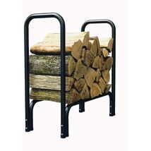 Panacea Black Powder Coated Steel Log Rack - $59.31