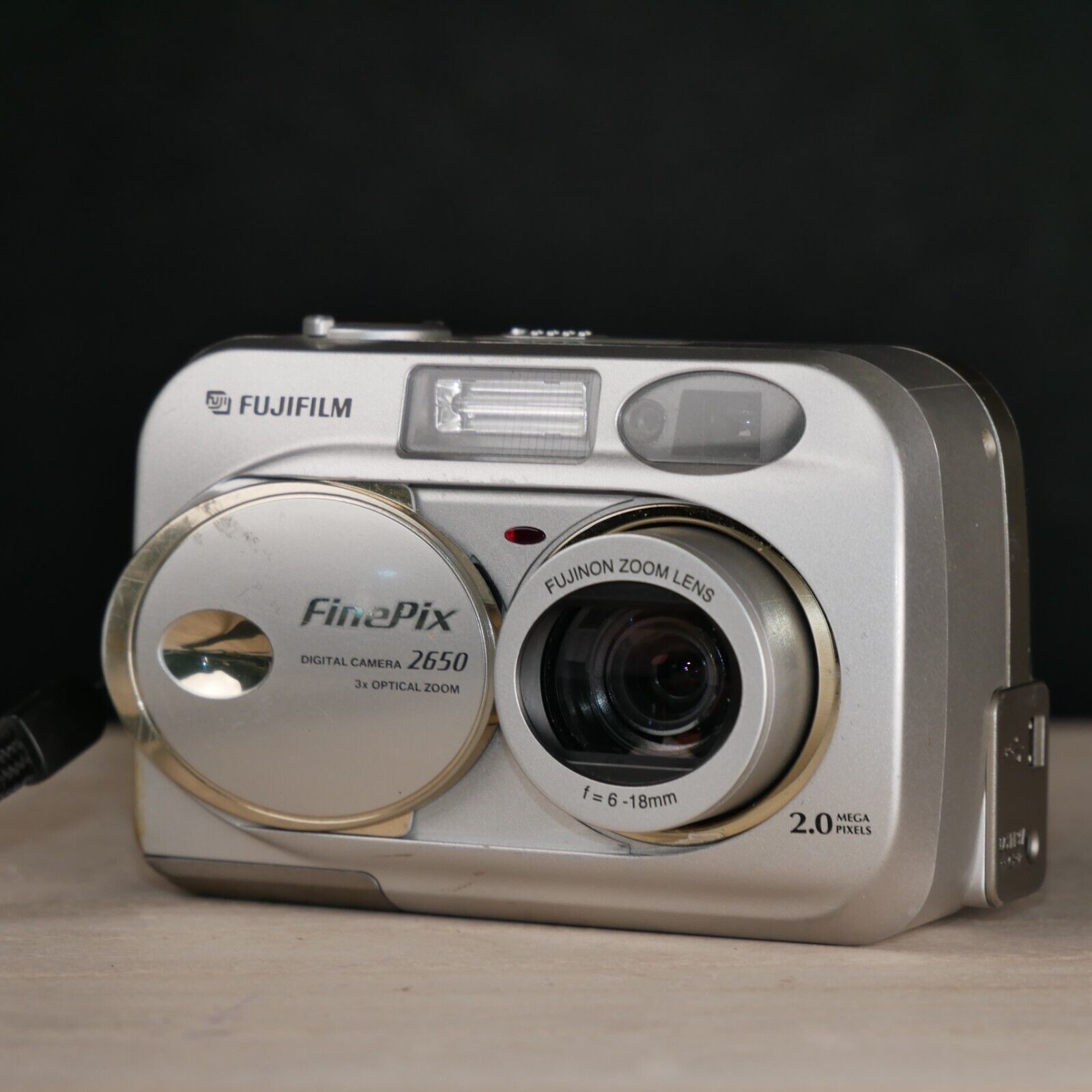 Fujifilm FinePix 2650 2MP Digital Camera - Metallic Silver *TESTED* W AA Batts - $34.60