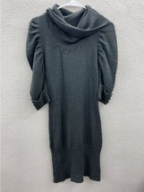 Juniors Derek Heart Dress Size Medium Gray Crowl Neck 3/4 Sleeve Sweater - £5.23 GBP