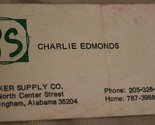 Vintage Parker Supply Company Business Card Ephemera Birmingham Alabama - $9.89
