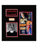 Boris Karloff Autograph Book Page Cut Museum Framed Ready to Display - $29,859.16 MXN