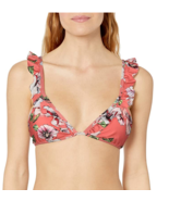 Vicious Young Babes - VYB Women&#39;s Ruffle Swimsuit Bra Bikini Top, Coral,... - $222.19 MXN