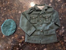 Vintage Action Man Palitoy Military Uniform - Green Jacket &amp; Beret NEW - $49.95
