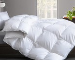 Feather Comforter Filled With Feather &amp; Down King Size- All Season White... - $157.99