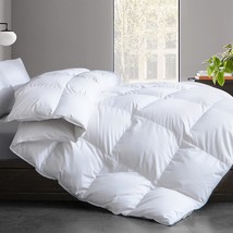 Feather Comforter Filled With Feather &amp; Down King Size- All Season White King Si - £125.20 GBP