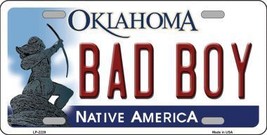 Bad Boy Oklahoma Novelty Metal License Plate LP-6229 - £15.94 GBP