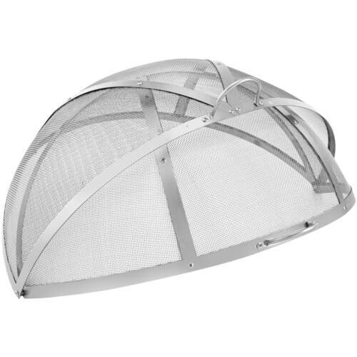 Firepit Spark Screen Lid, 30" Diameter, Outdoor Firepit Ring Cover Round Accesso