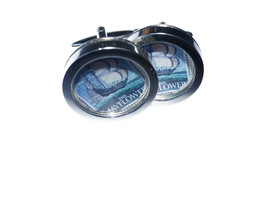 Mayflower US stamp cufflinks, presentation box, gift wrapped free shippi... - $37.50