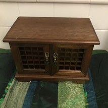 Vintage Royal Sealy, Wooden Musical Jewelry Box Japan, 2 Drawers In Cabinet - £24.64 GBP