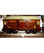 BUB? O GAUGE  SPUR 0 GAUGE  POST CAR TIN 1930&#39;S MADE IN GERMANY NOT MARK... - $746.96 MXN