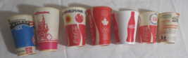 7 different Coca-Cola  Paper Cups - $1.73