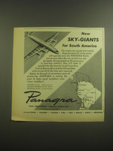 1945 Panagra Pan American Grace Airways Ad - New Sky-Giants for South America - $18.49